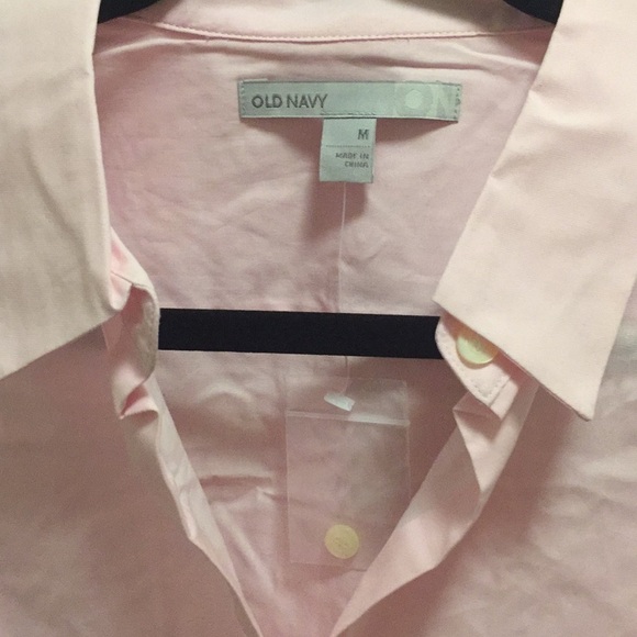 Old Navy Pink Button Down Blouse. NWOT - Picture 2 of 6